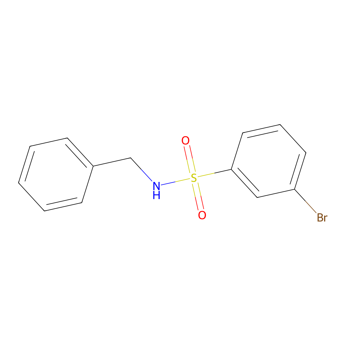 N-Benzyl 3-bromobenzenesulfonamide molecular structure, CAS 625470-36-2