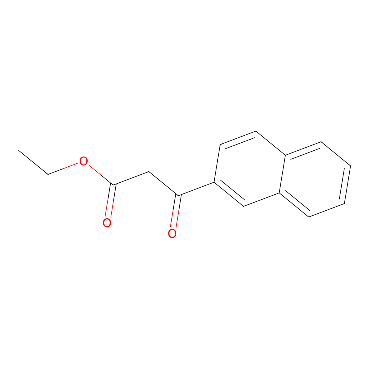 3-Naphthalen-2-yl-3-oxopropionic acid ethyl ester molecular structure, CAS 62550-65-6