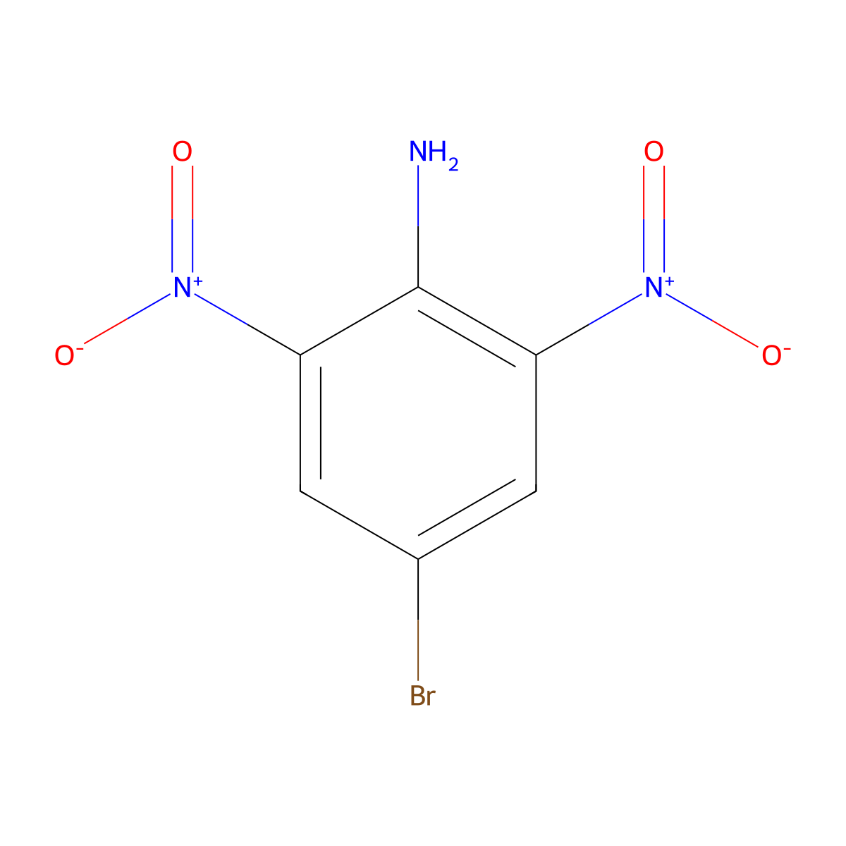 4-Bromo-2,6-dinitroaniline molecular structure, CAS 62554-90-9