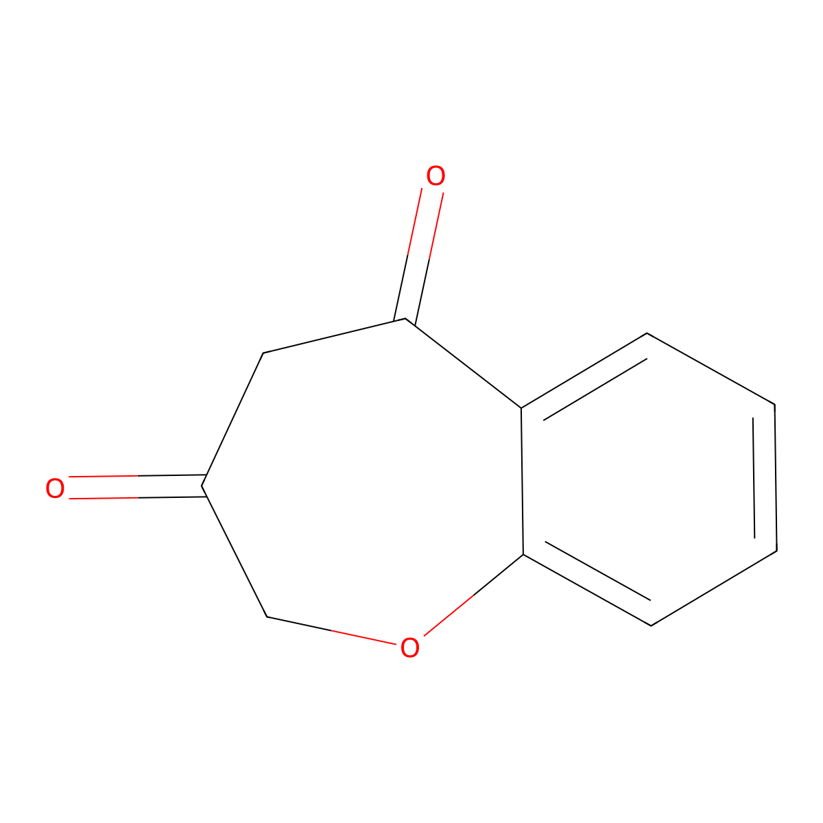 1-Benzoxepin-3,5(2H,4H)-dione molecular structure, CAS 62557-53-3