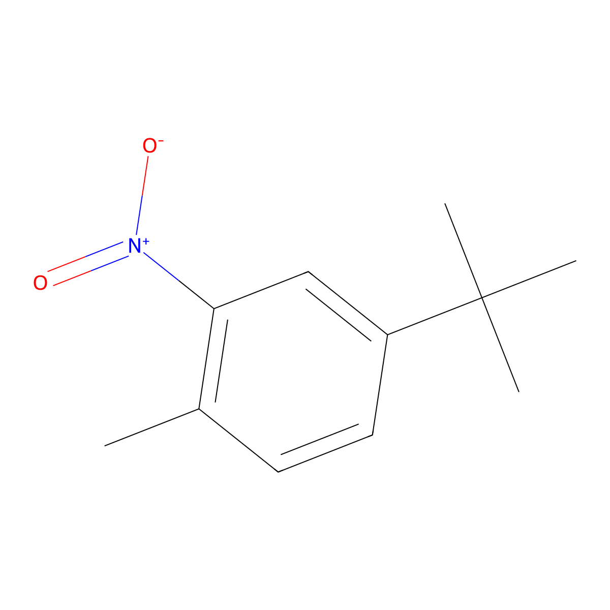 4-Tert-butyl-1-methyl-2-nitrobenzene molecular structure, CAS 62559-08-4