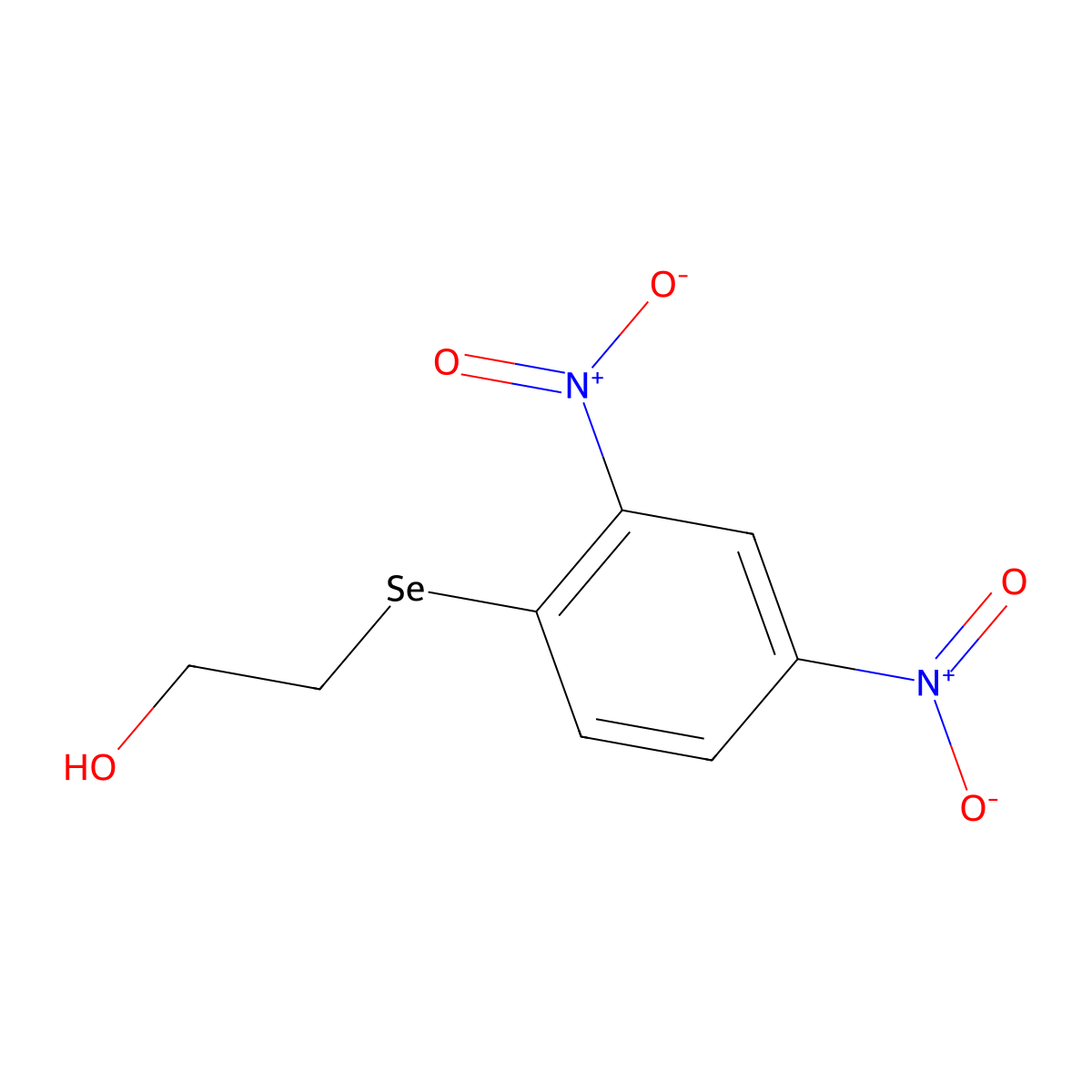 2-[(2,4-Dinitrophenyl)selanyl]ethan-1-ol molecular structure, CAS 62559-23-3