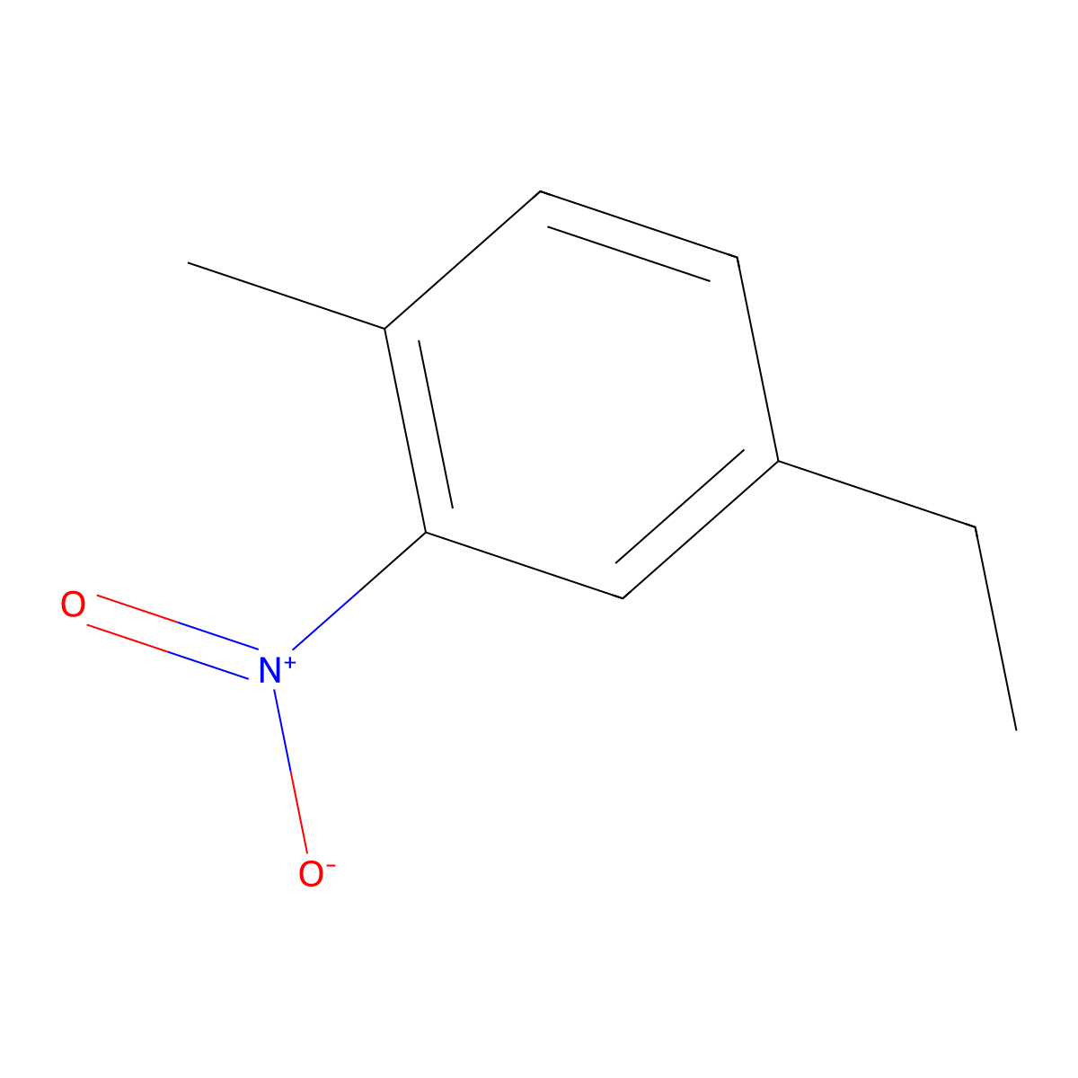 4-Ethyl-1-methyl-2-nitrobenzene molecular structure, CAS 62559-42-6