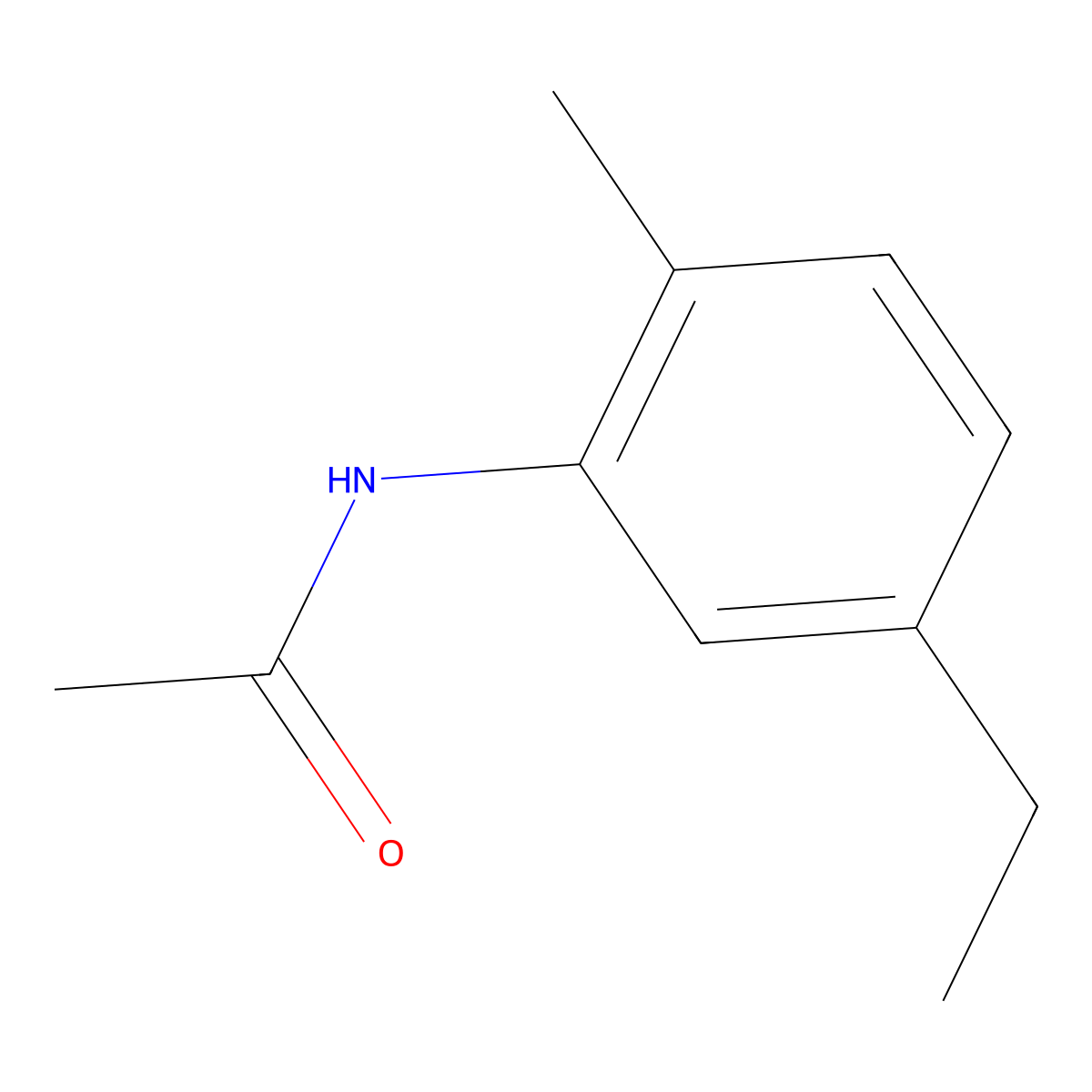 Acetamide, N-(5-ethyl-2-methylphenyl)- molecular structure, CAS 62559-45-9