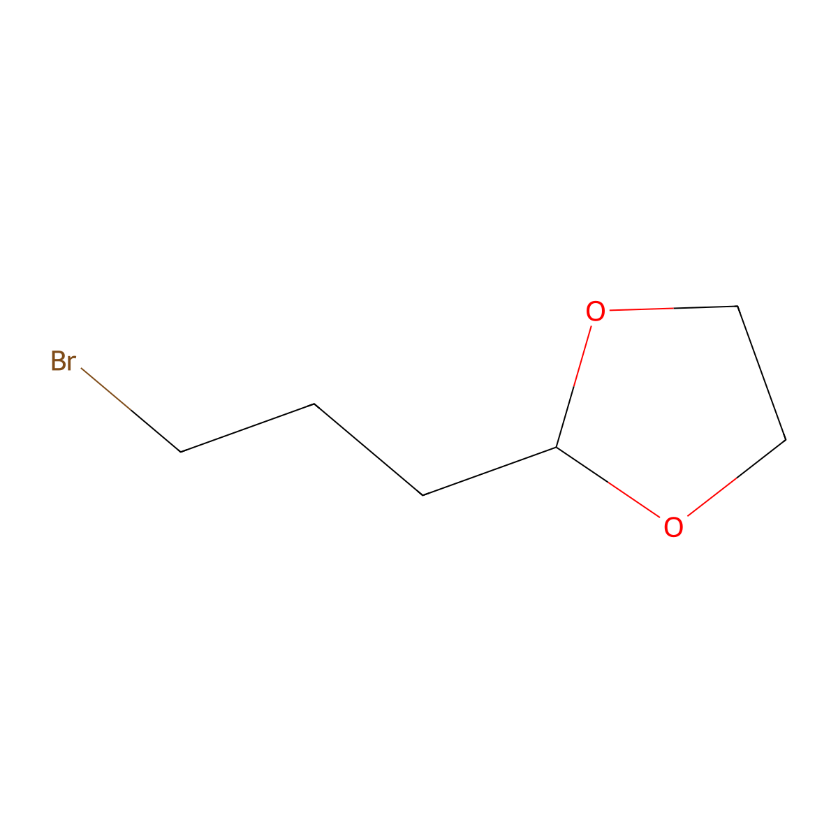 2-(3-Bromopropyl)-1,3-dioxolane molecular structure, CAS 62563-07-9