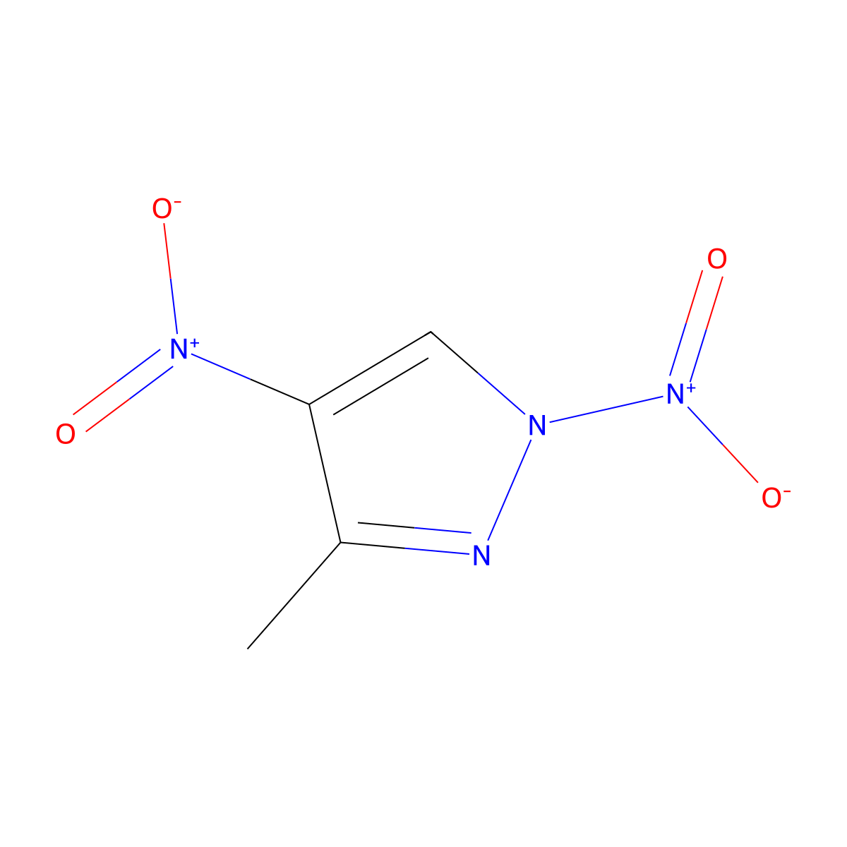 3-Methyl-1,4-dinitropyrazole molecular structure, CAS 62563-09-1