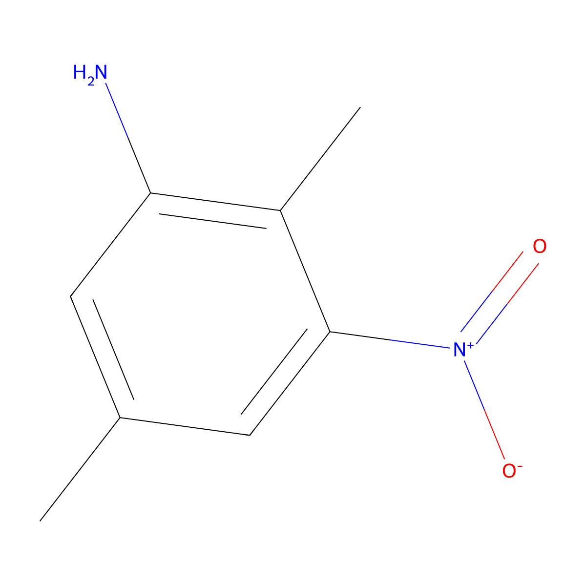 2,5-Dimethyl-3-nitroaniline molecular structure, CAS 62564-50-5