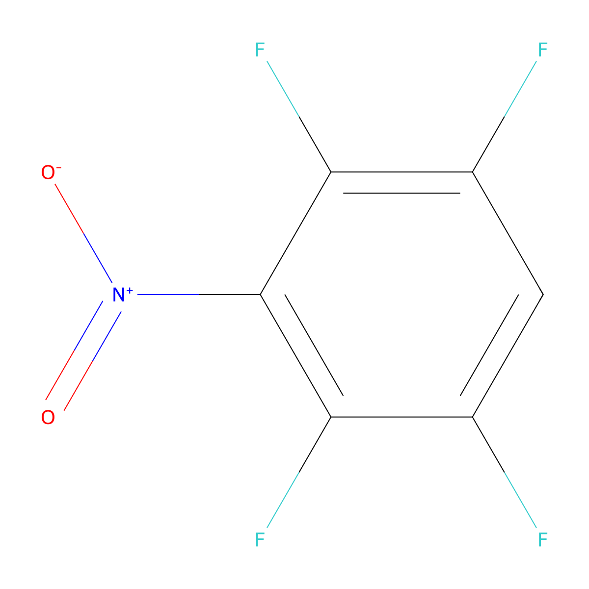 1,2,4,5-Tetrafluoro-3-nitrobenzene molecular structure, CAS 6257-03-0