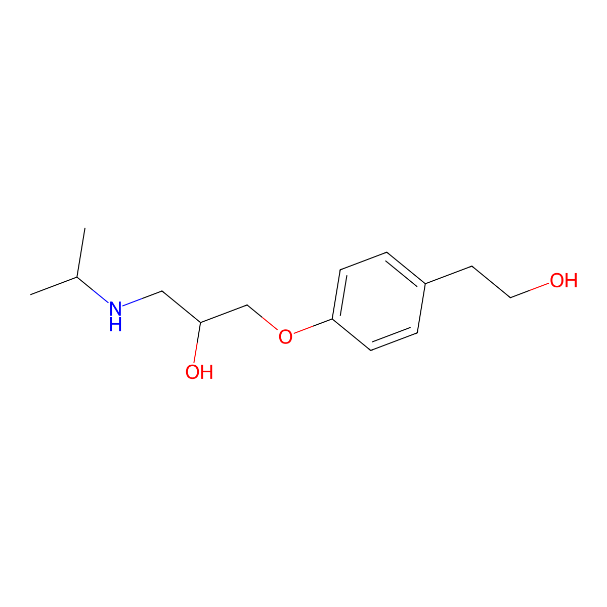 O-Demethylmetoprolol molecular structure, CAS 62572-94-5