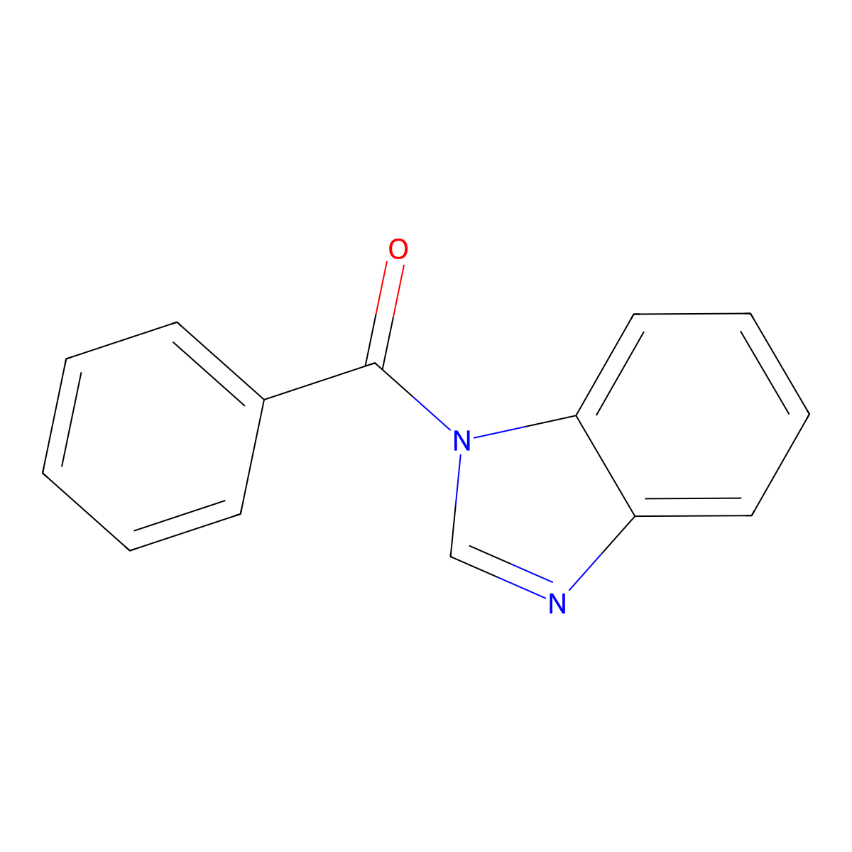 1H-Benzimidazole, 1-benzoyl- molecular structure, CAS 62573-86-8