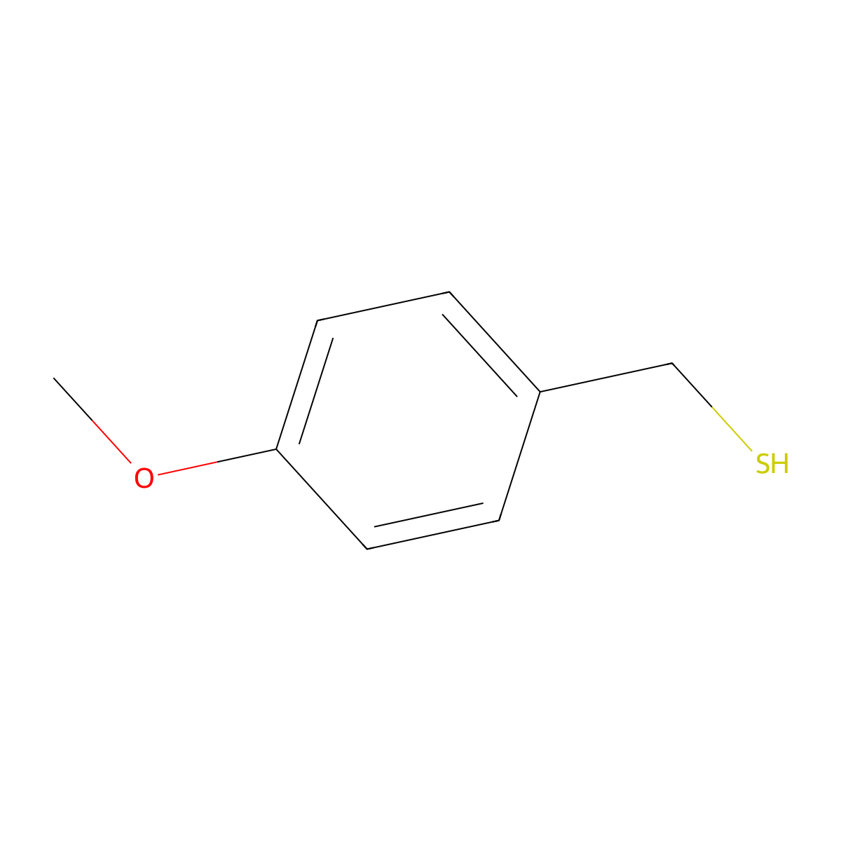 4-Methoxy-alpha-toluenethiol molecular structure, CAS 6258-60-2