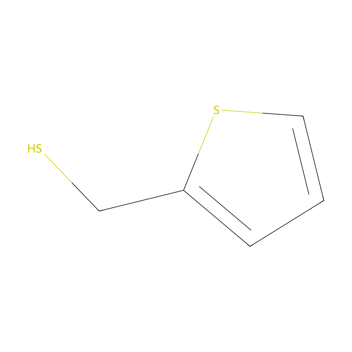 Thenyl mercaptan molecular structure, CAS 6258-63-5