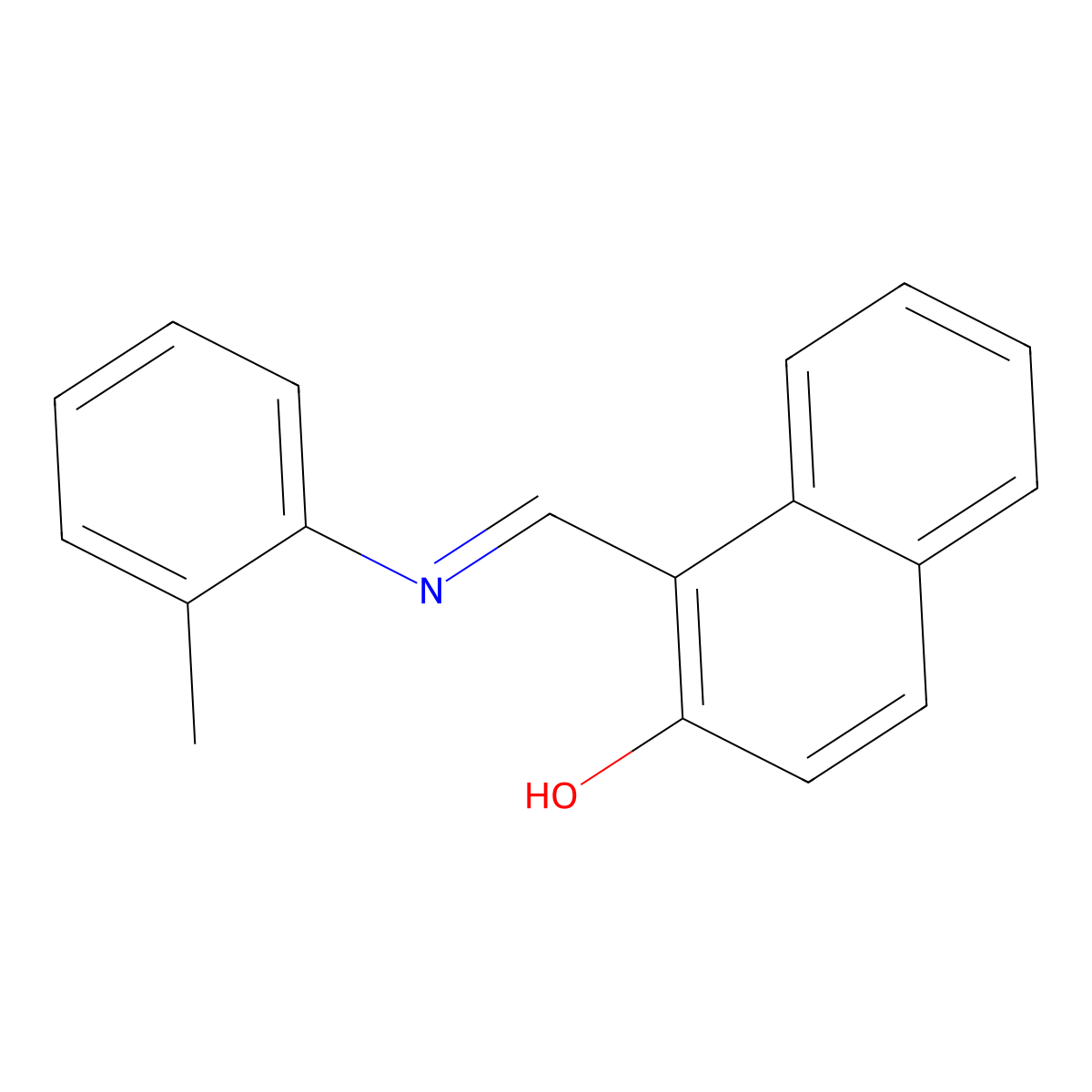 1-(O-Tolyliminomethyl)-2-naphthol molecular structure, CAS 62581-60-6