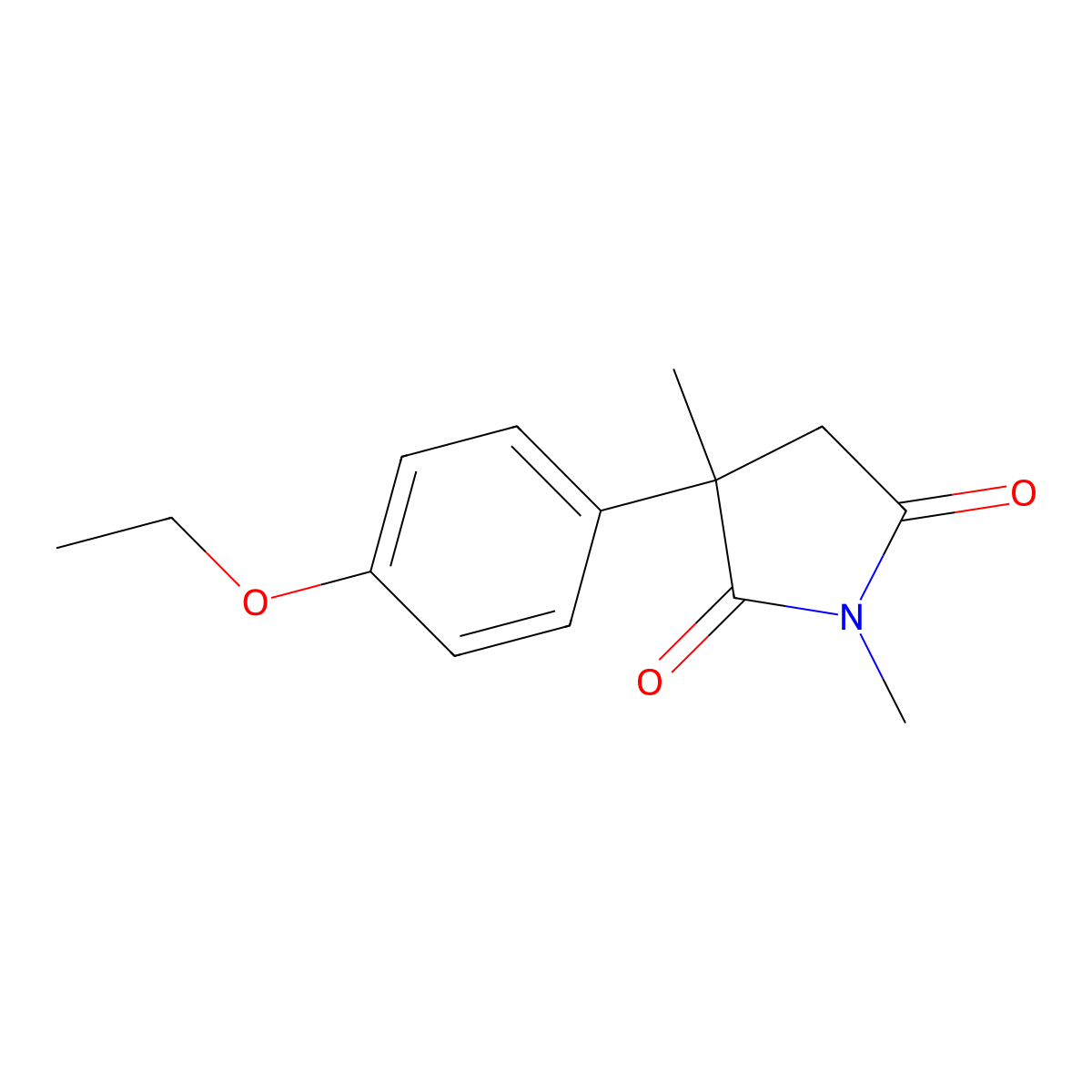 3-(4-Ethoxyphenyl)-1,3-dimethylpyrrolidine-2,5-dione molecular structure, CAS 62582-35-8