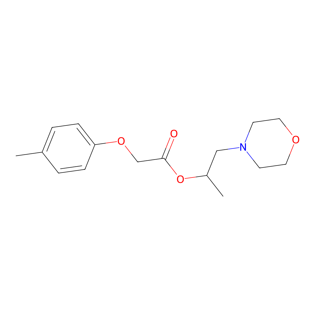 1-(Morpholin-4-yl)propan-2-yl (4-methylphenoxy)acetate molecular structure, CAS 625823-19-0
