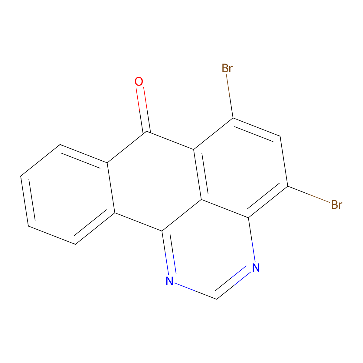 4,6-Dibromobenzo[e]perimidin-7-one molecular structure, CAS 6259-18-3