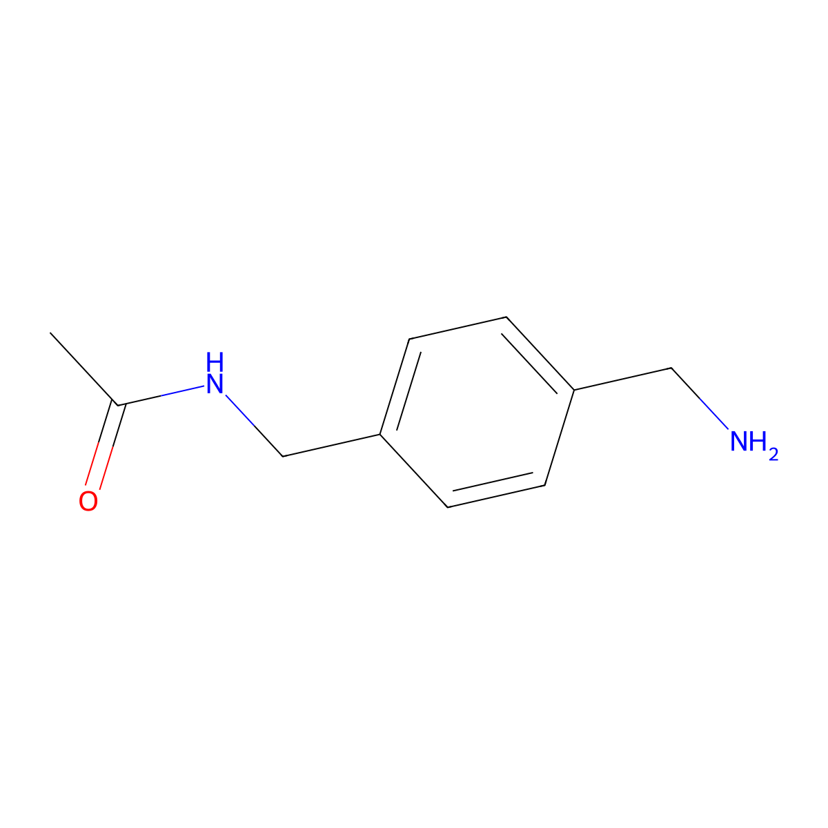 N-{[4-(Aminomethyl)phenyl]methyl}acetamide molecular structure, CAS 62592-05-6