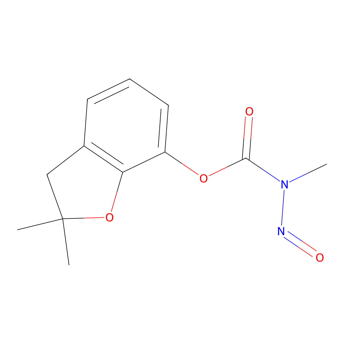 N-Nitrosocarbofuran molecular structure, CAS 62593-23-1