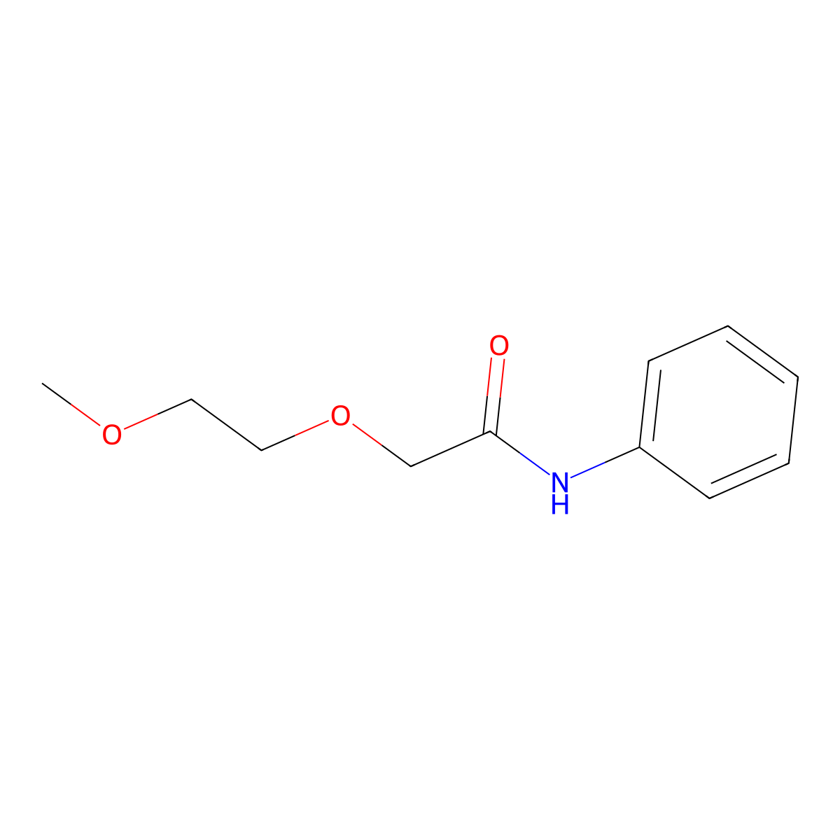2-(2-Methoxyethoxy)-N-phenylacetamide molecular structure, CAS 62593-50-4