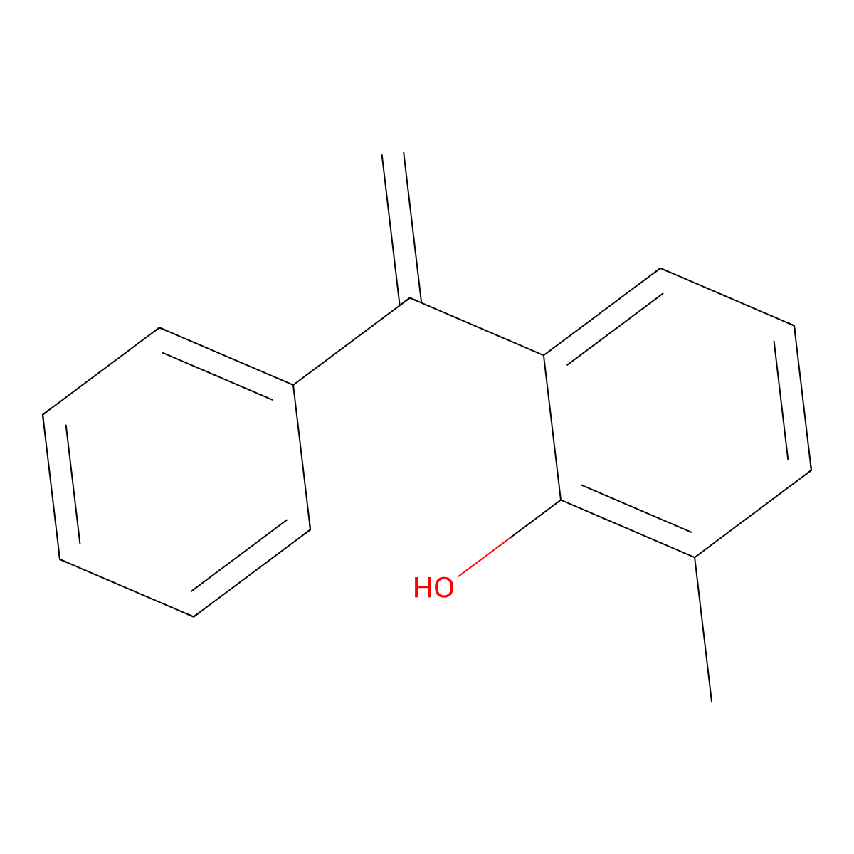 2-Methyl-6-(1-phenylethenyl)phenol molecular structure, CAS 62594-92-7