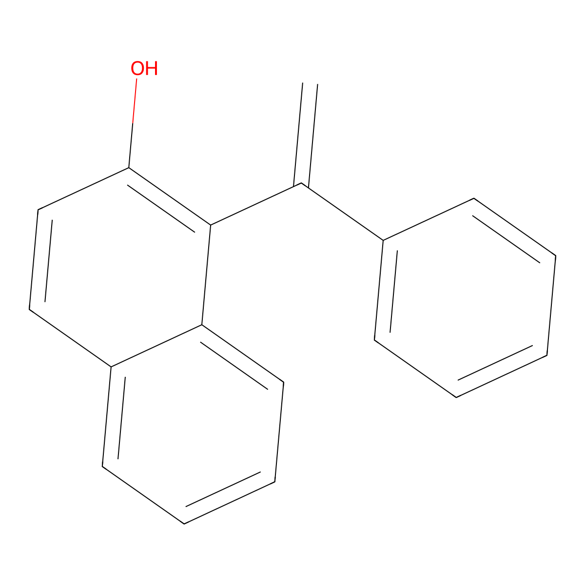 1-(1-Phenylethenyl)naphthalen-2-ol molecular structure, CAS 62594-99-4