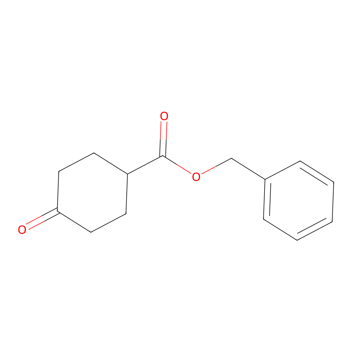 Benzyl 4-oxocyclohexane-1-carboxylate molecular structure, CAS 62596-26-3
