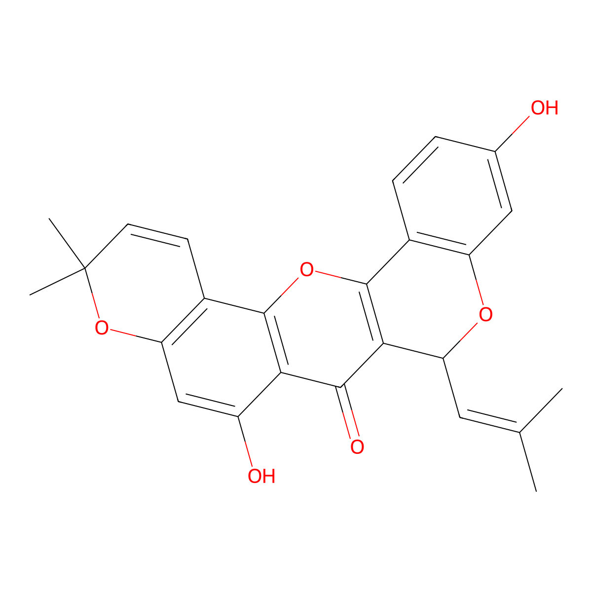 Cyclomorusin molecular structure, CAS 62596-34-3