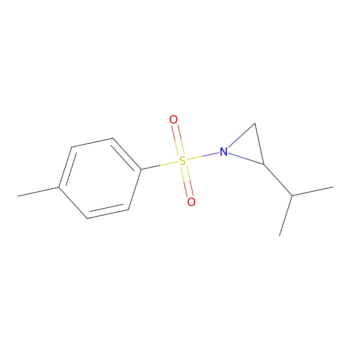 1-(4-Methylbenzene-1-sulfonyl)-2-(propan-2-yl)aziridine molecular structure, CAS 62596-65-0