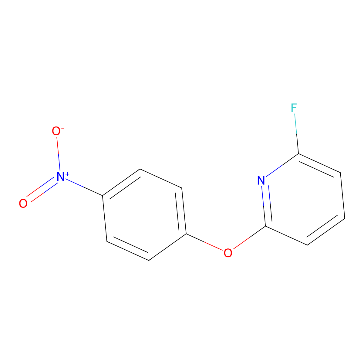 2-Fluoro-6-(4-nitrophenoxy)pyridine molecular structure, CAS 62597-50-6