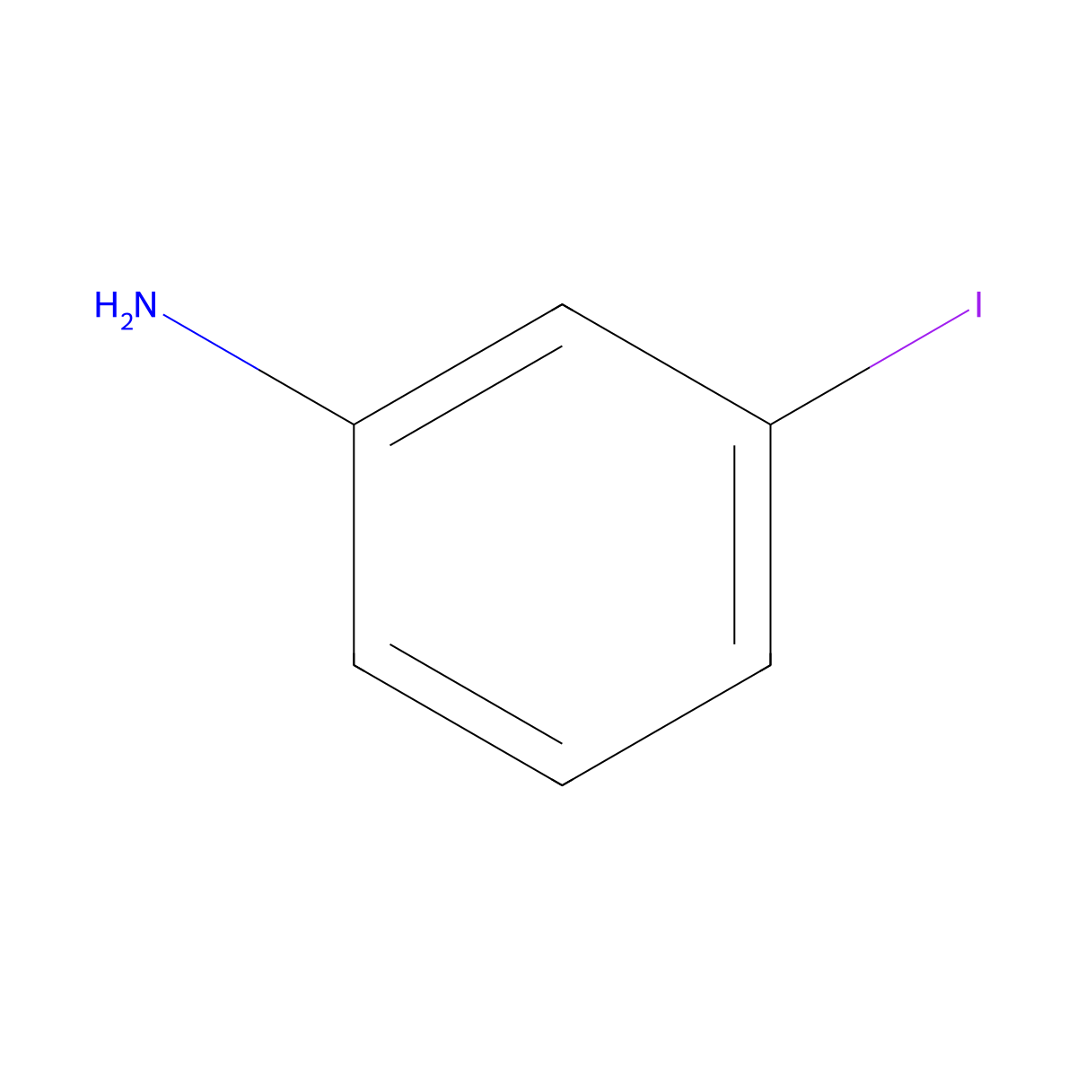 3-Iodoaniline molecular structure, CAS 626-01-7