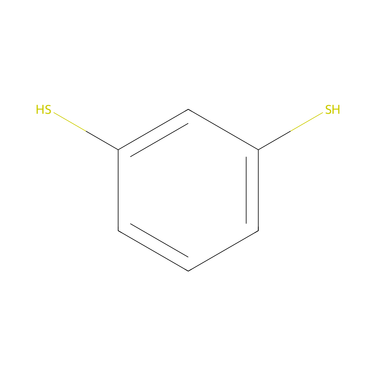 1,3-Benzenedithiol molecular structure, CAS 626-04-0