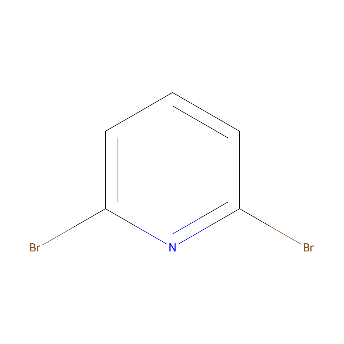 2,6-Dibromopyridine molecular structure, CAS 626-05-1