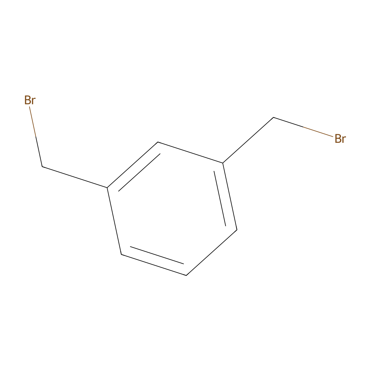 Benzene, 1,3-bis(bromomethyl)- molecular structure, CAS 626-15-3