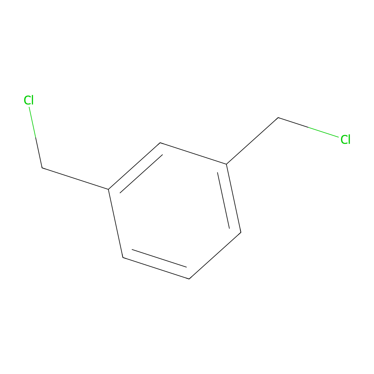 Benzene, 1,3-bis(chloromethyl)- molecular structure, CAS 626-16-4
