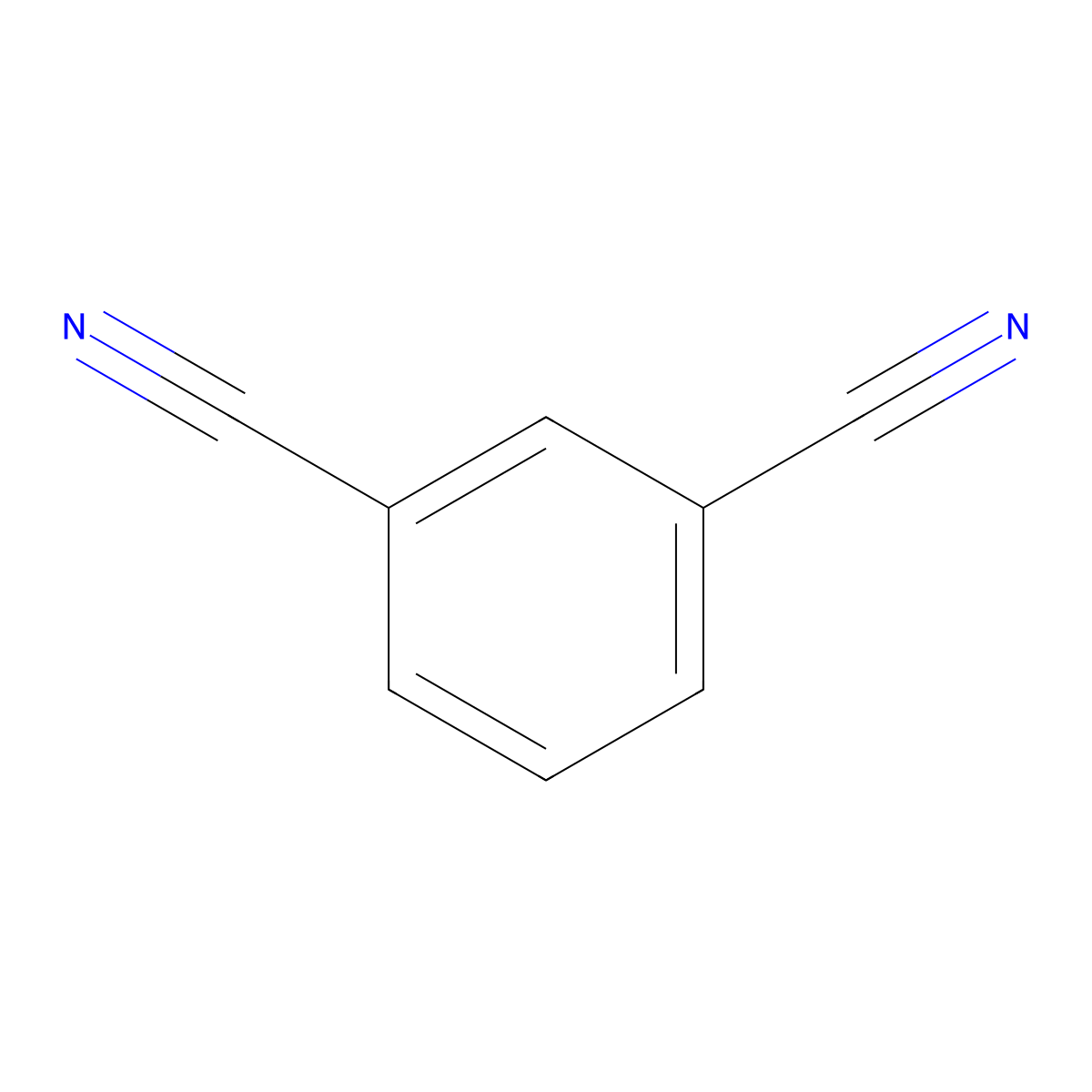 Isophthalonitrile molecular structure, CAS 626-17-5