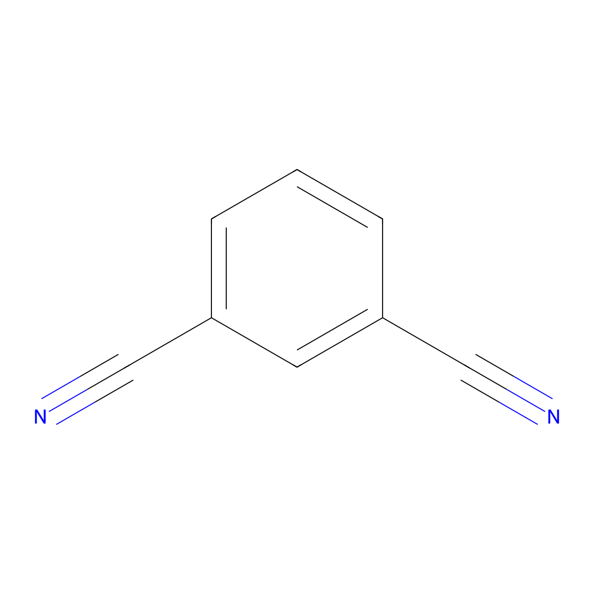 Isophthalonitrile molecular structure, CAS 626-17-5