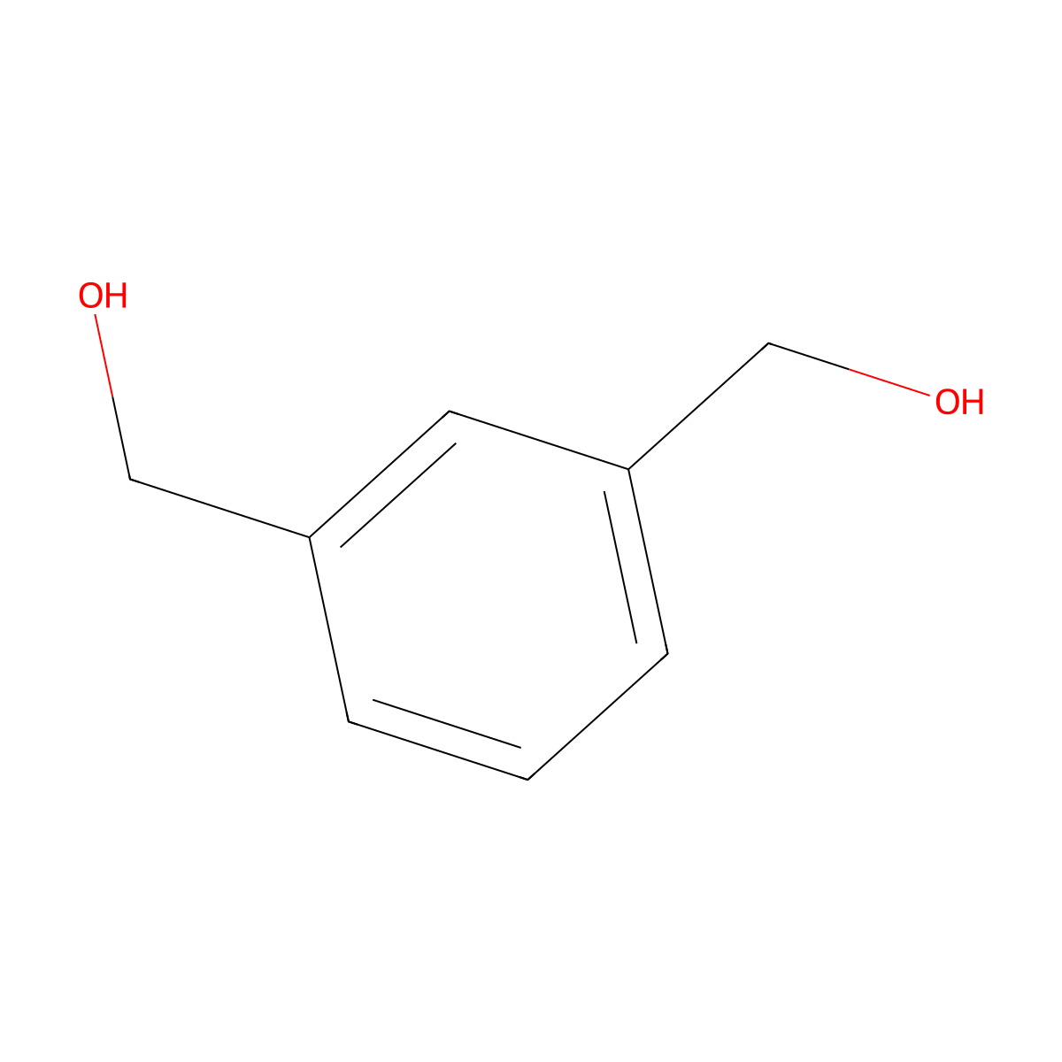 1,3-Benzenedimethanol molecular structure, CAS 626-18-6