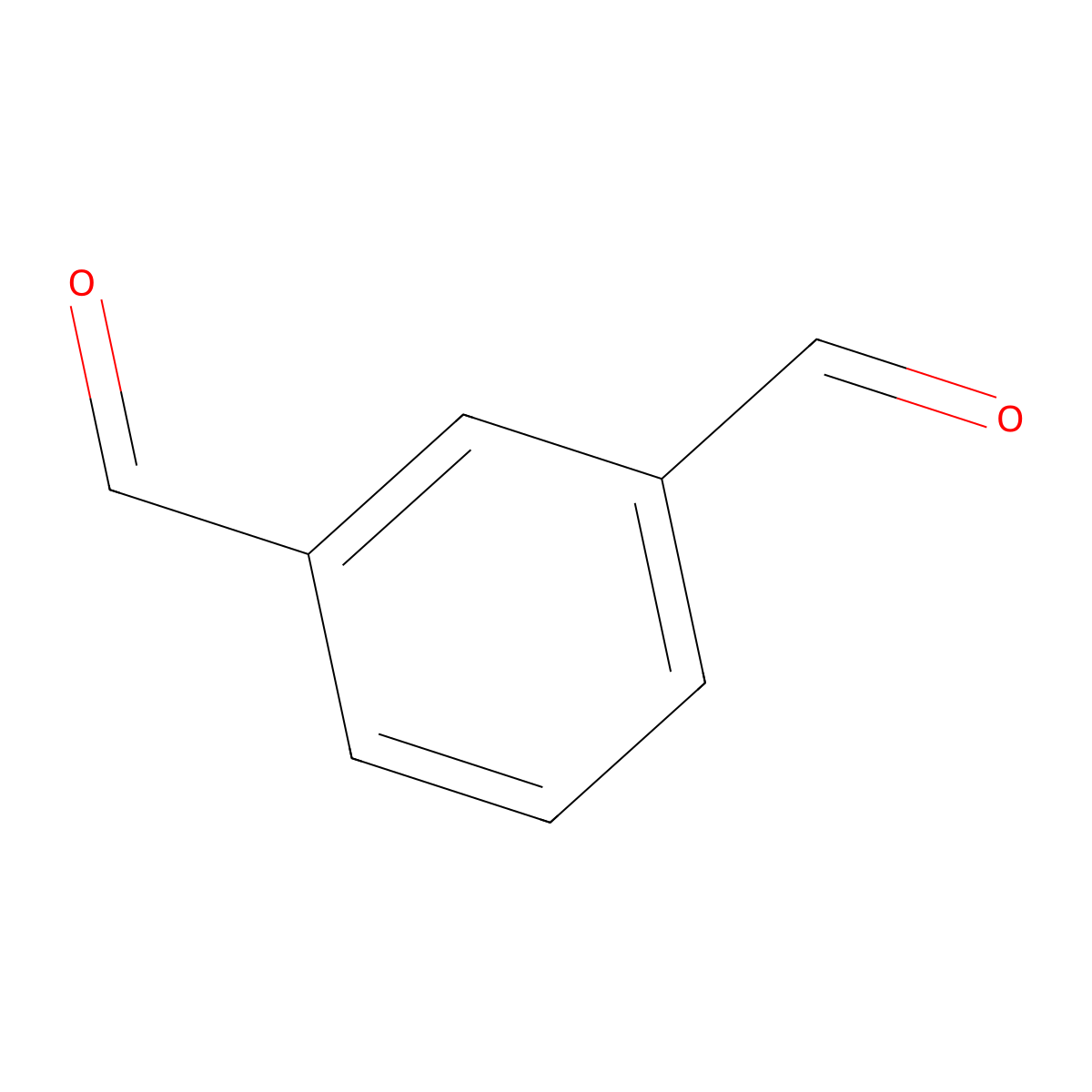 Isophthalaldehyde molecular structure, CAS 626-19-7