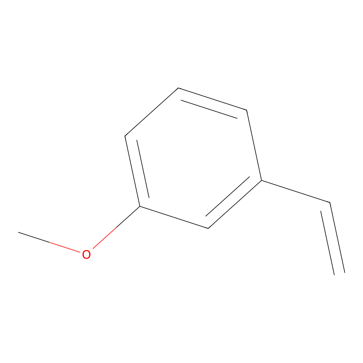 1-Ethenyl-3-methoxybenzene molecular structure, CAS 626-20-0