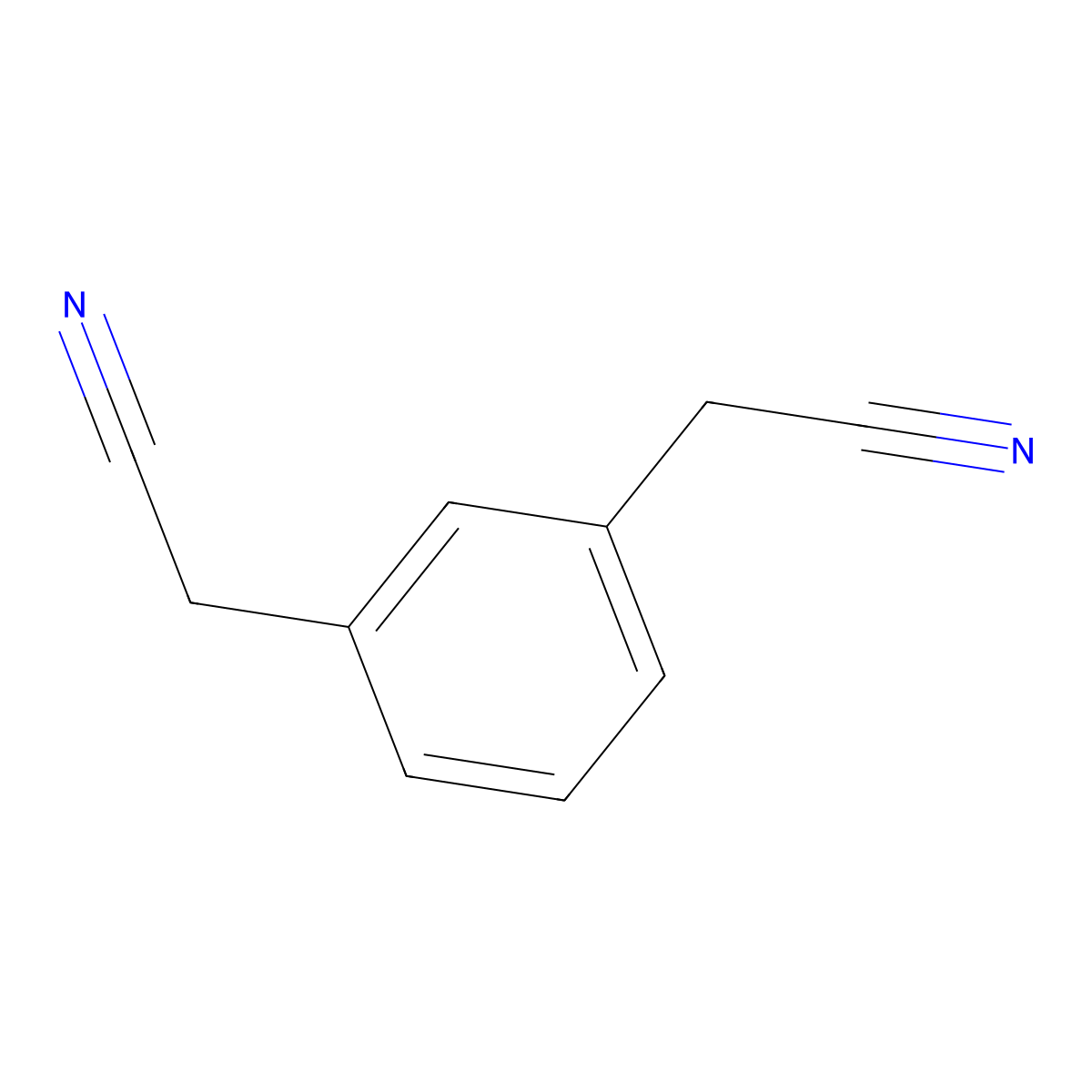 1,3-Benzenediacetonitrile molecular structure, CAS 626-22-2