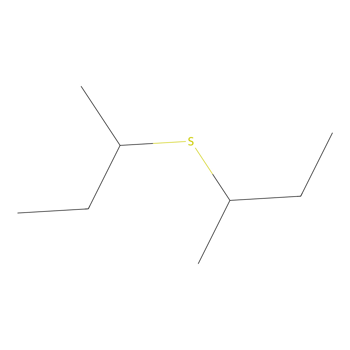 Di-sec-butyl sulphide molecular structure, CAS 626-26-6