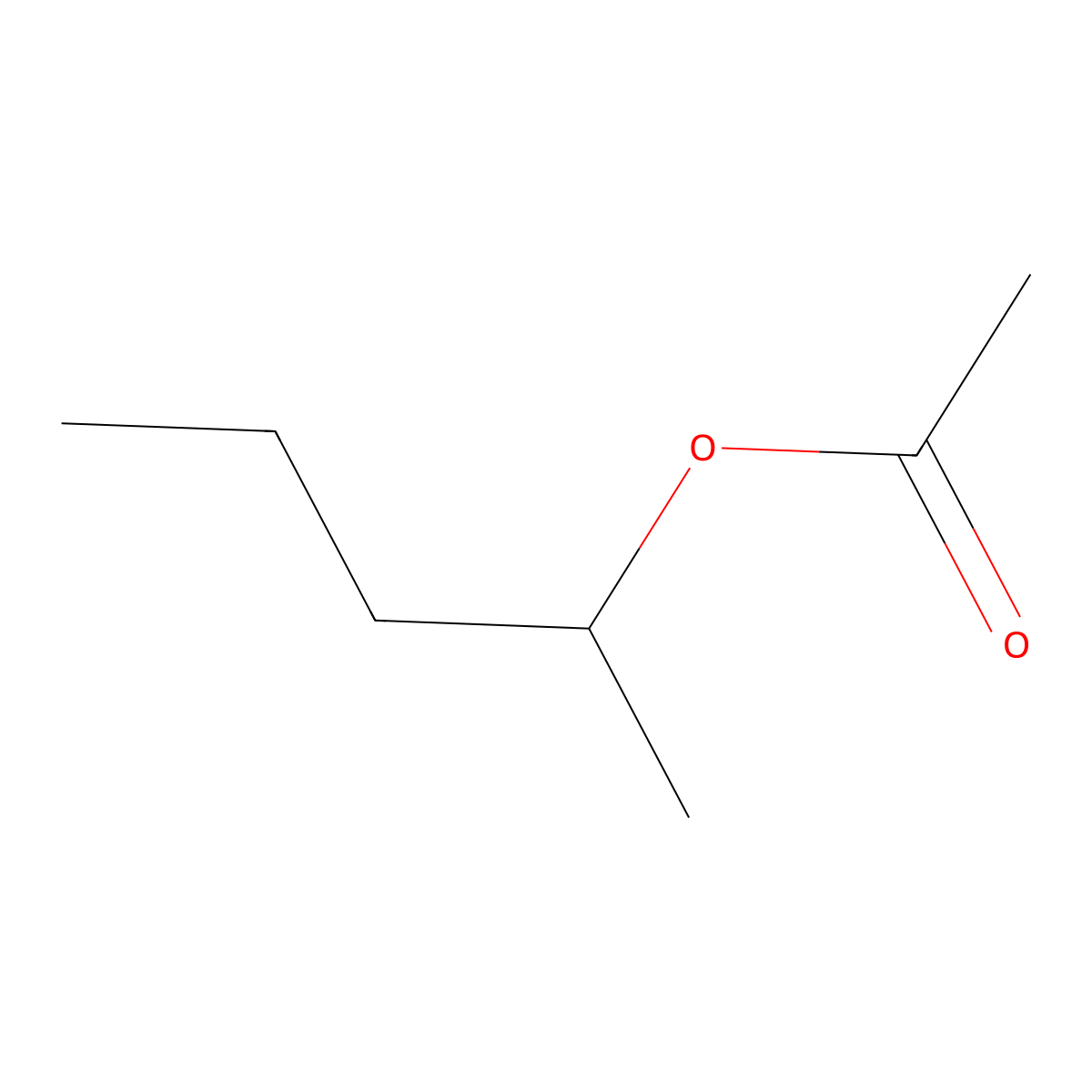 2-Pentyl acetate molecular structure, CAS 626-38-0