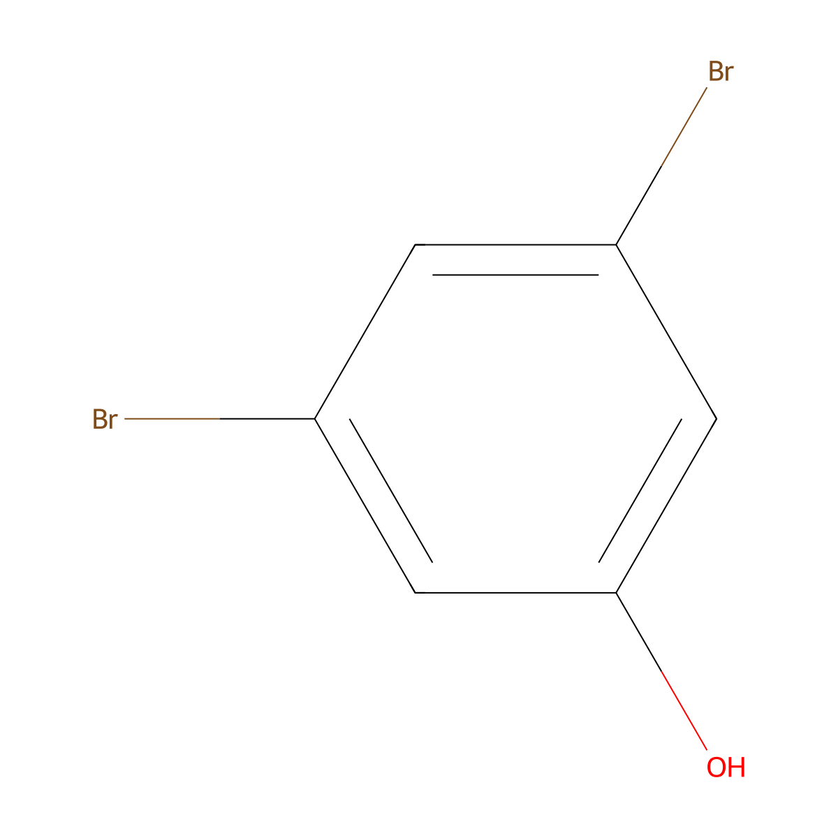 3,5-Dibromophenol molecular structure, CAS 626-41-5
