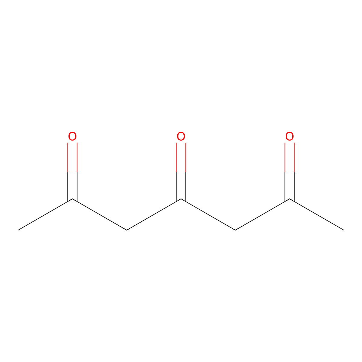 2,4,6-Heptanetrione molecular structure, CAS 626-53-9