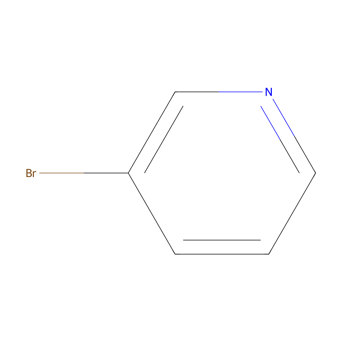 3-Bromopyridine molecular structure, CAS 626-55-1