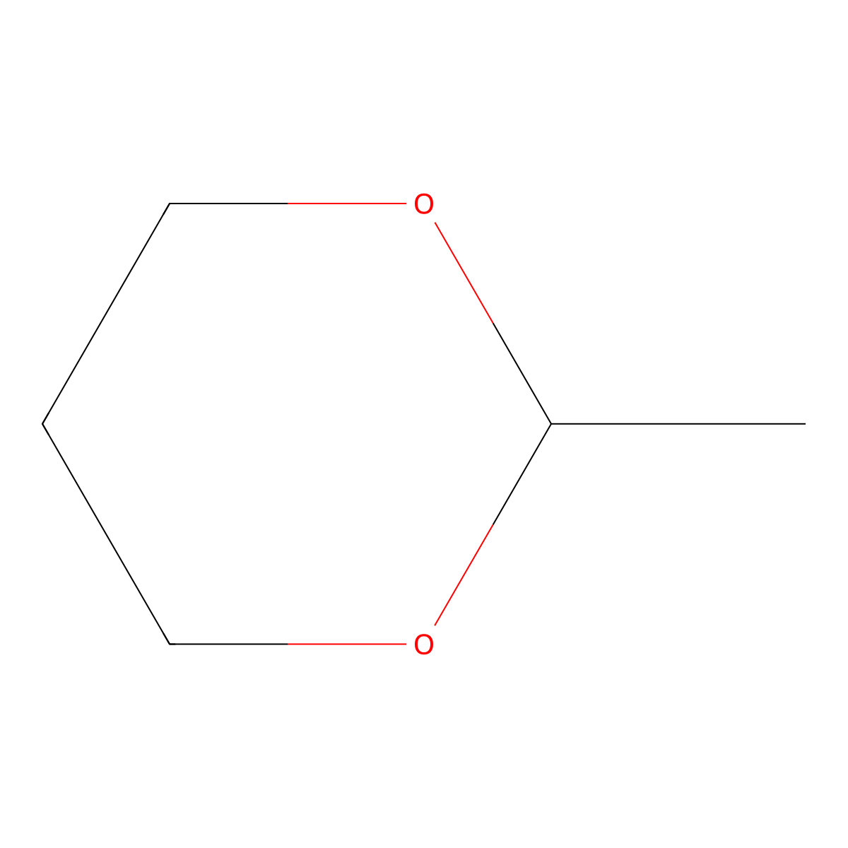 2-Methyl-1,3-dioxane molecular structure, CAS 626-68-6