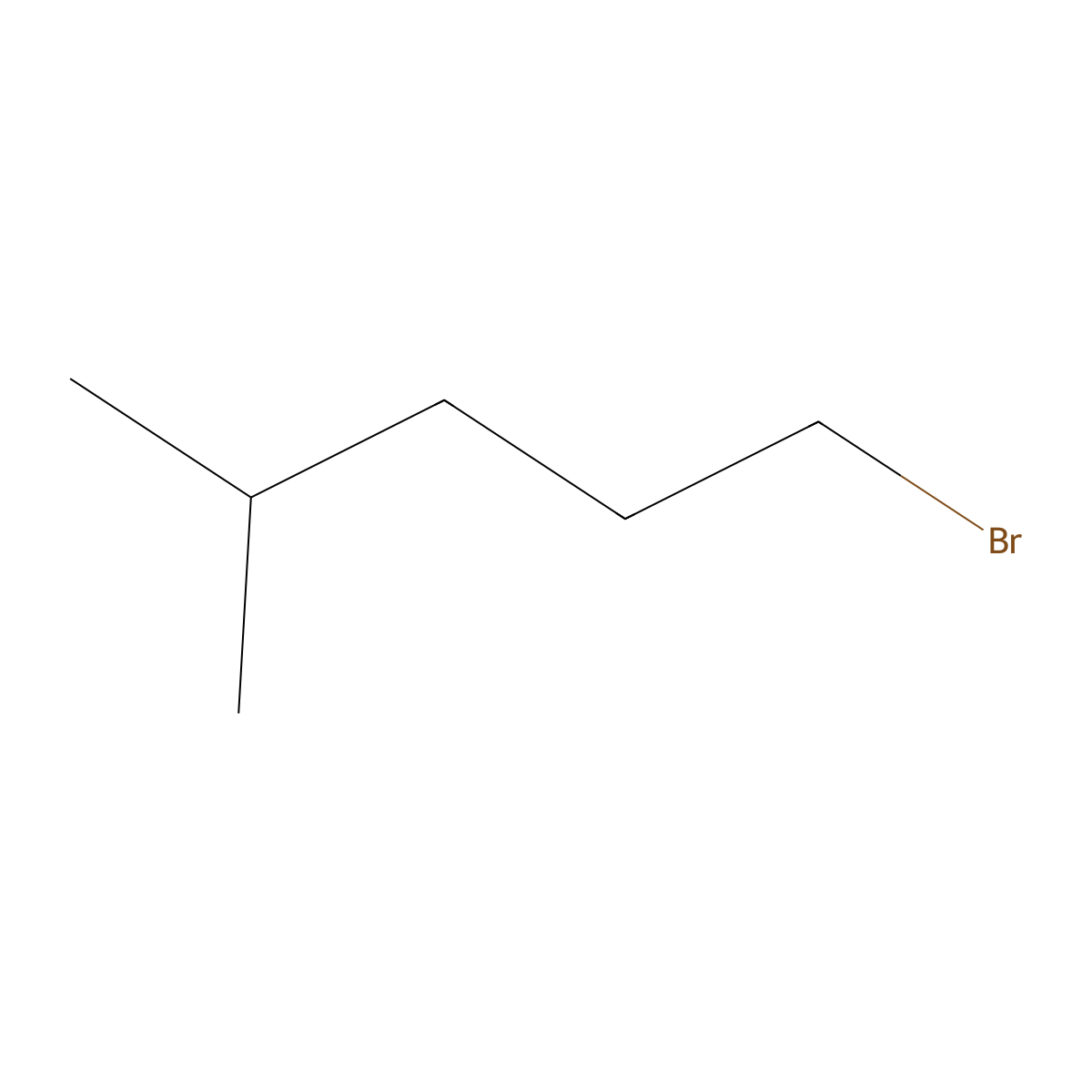 Pentane, 1-bromo-4-methyl- molecular structure, CAS 626-88-0
