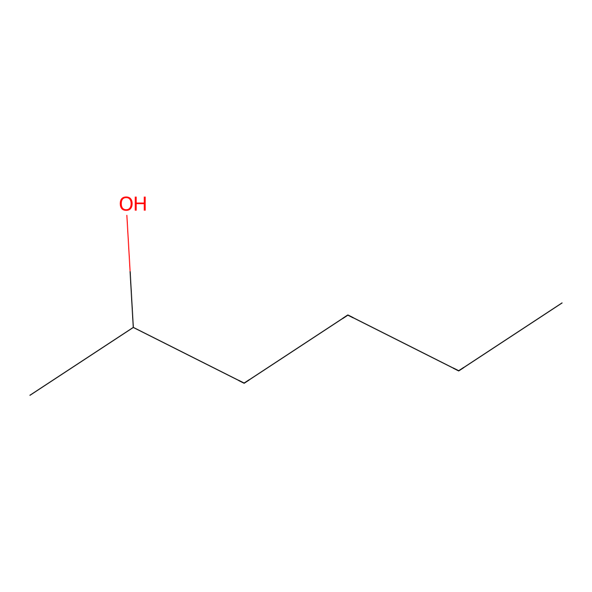 2-Hexanol molecular structure, CAS 626-93-7