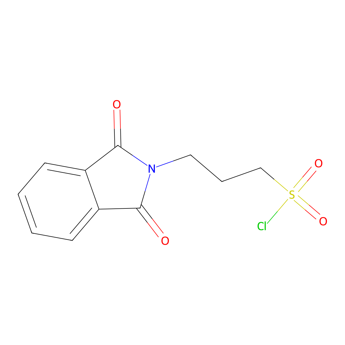 3-(1,3-dioxo-2,3-dihydro-1H-isoindol-2-yl)propane-1-sulfonyl chloride molecular structure, CAS 62605-69-0
