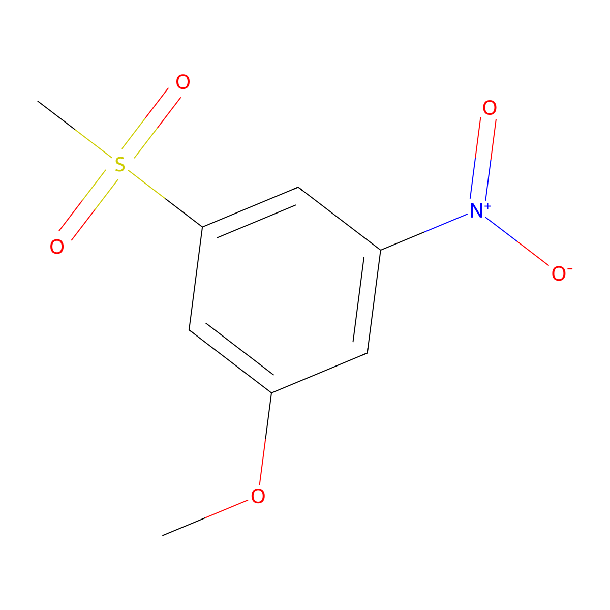 1-(Methanesulfonyl)-3-methoxy-5-nitrobenzene molecular structure, CAS 62606-17-1